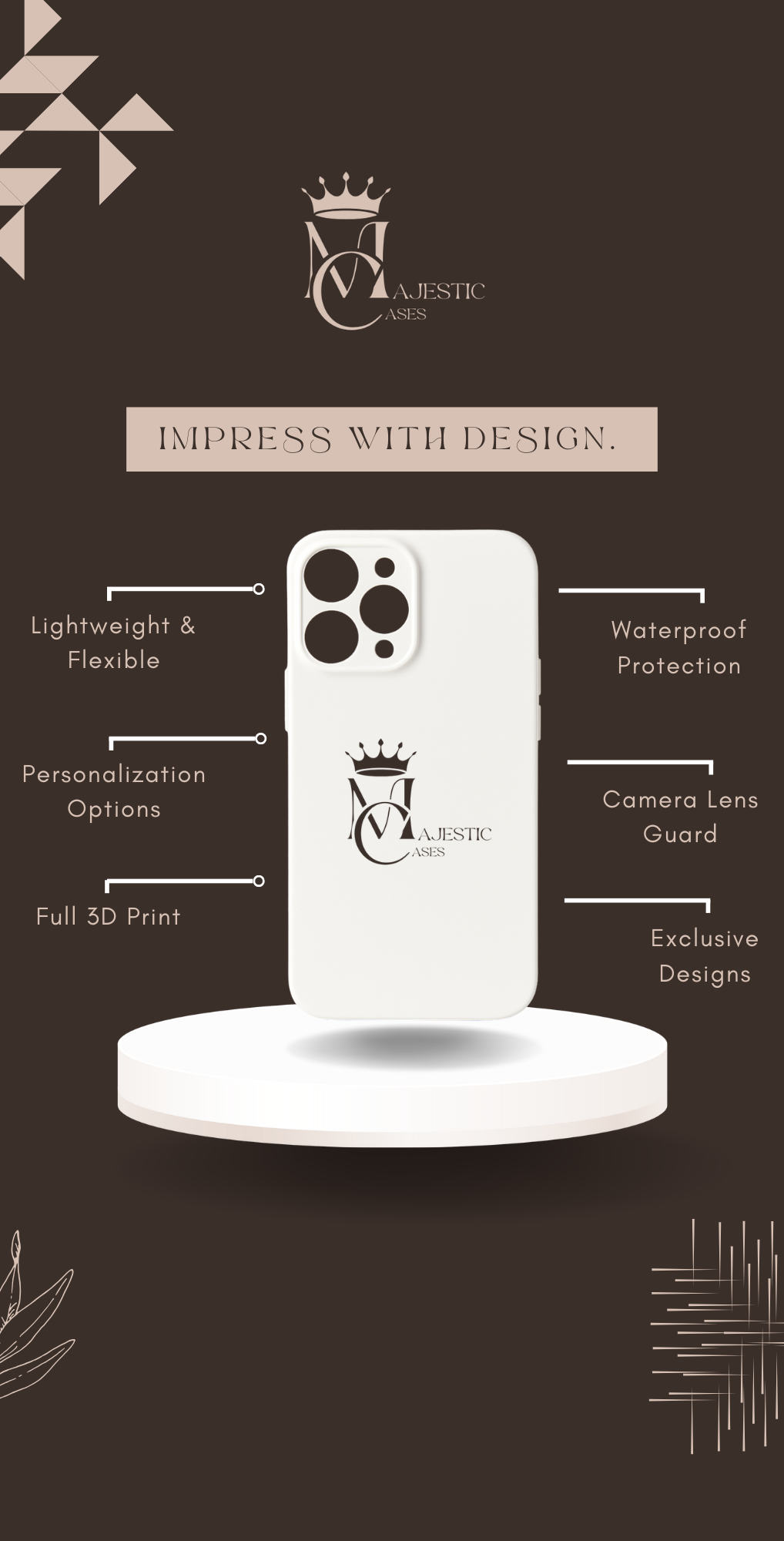 impress with design Case | Majestic Cases front