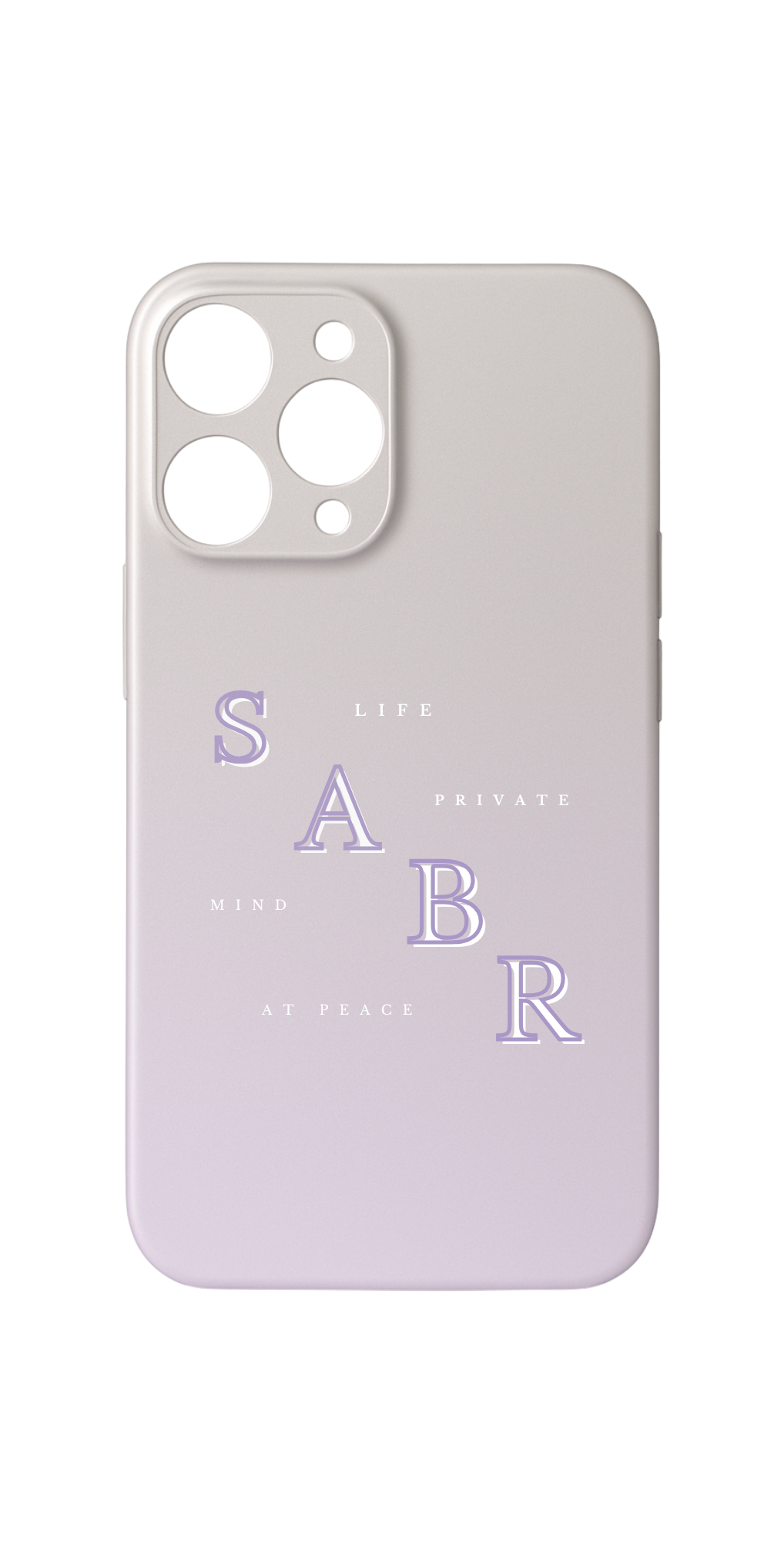 Étui SABR Beige Lavande | Majestic Cases | iPhone