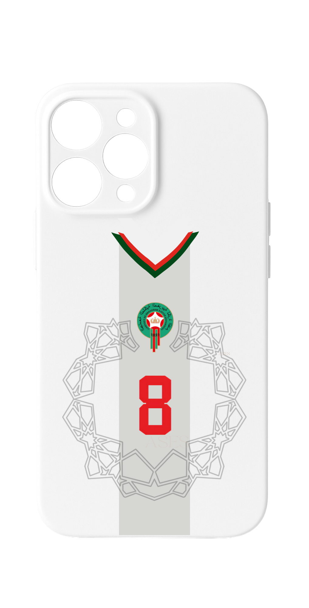MOROCCO WC ‘22 White Case |  Majestic Cases  | iPhone